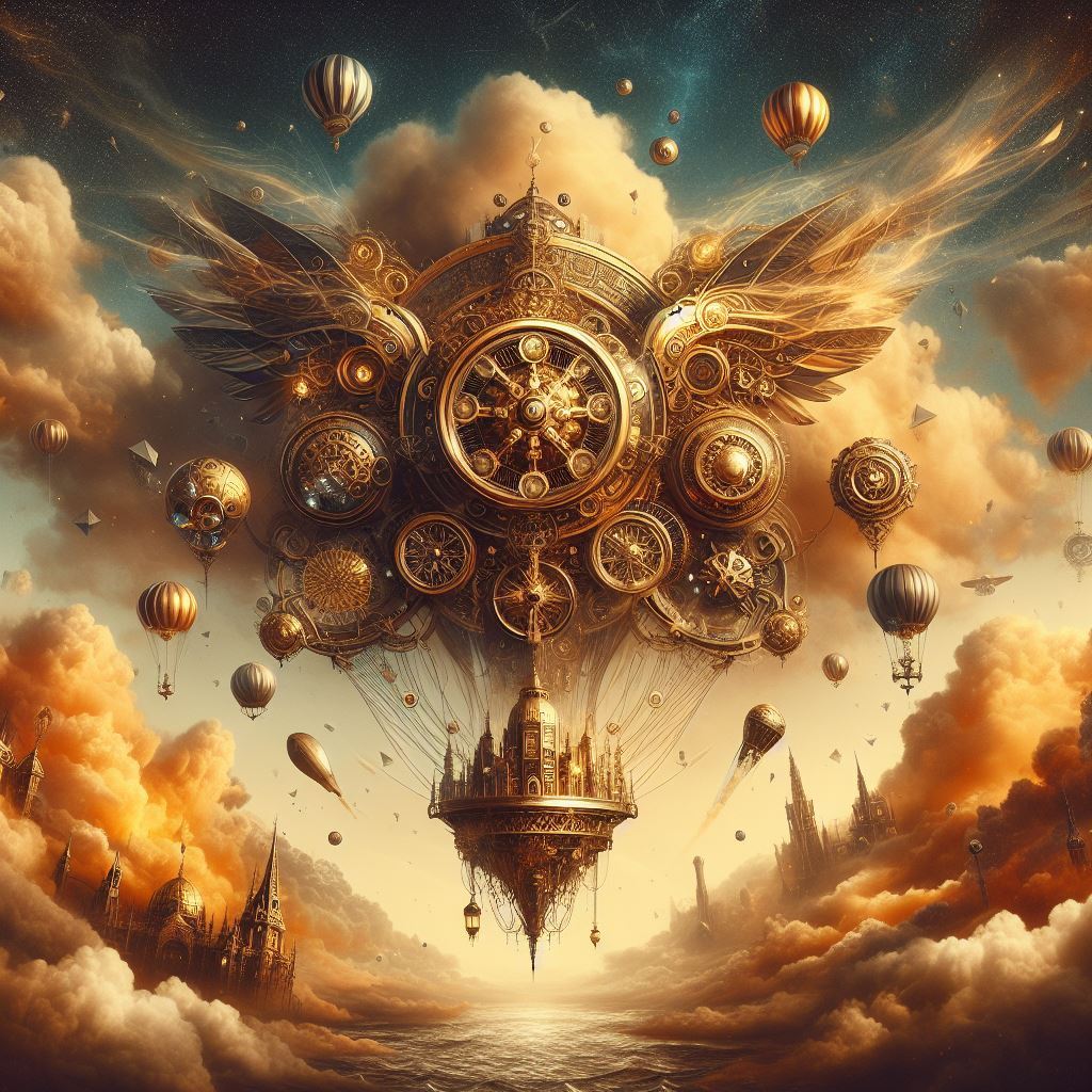Steampunk zeppelin